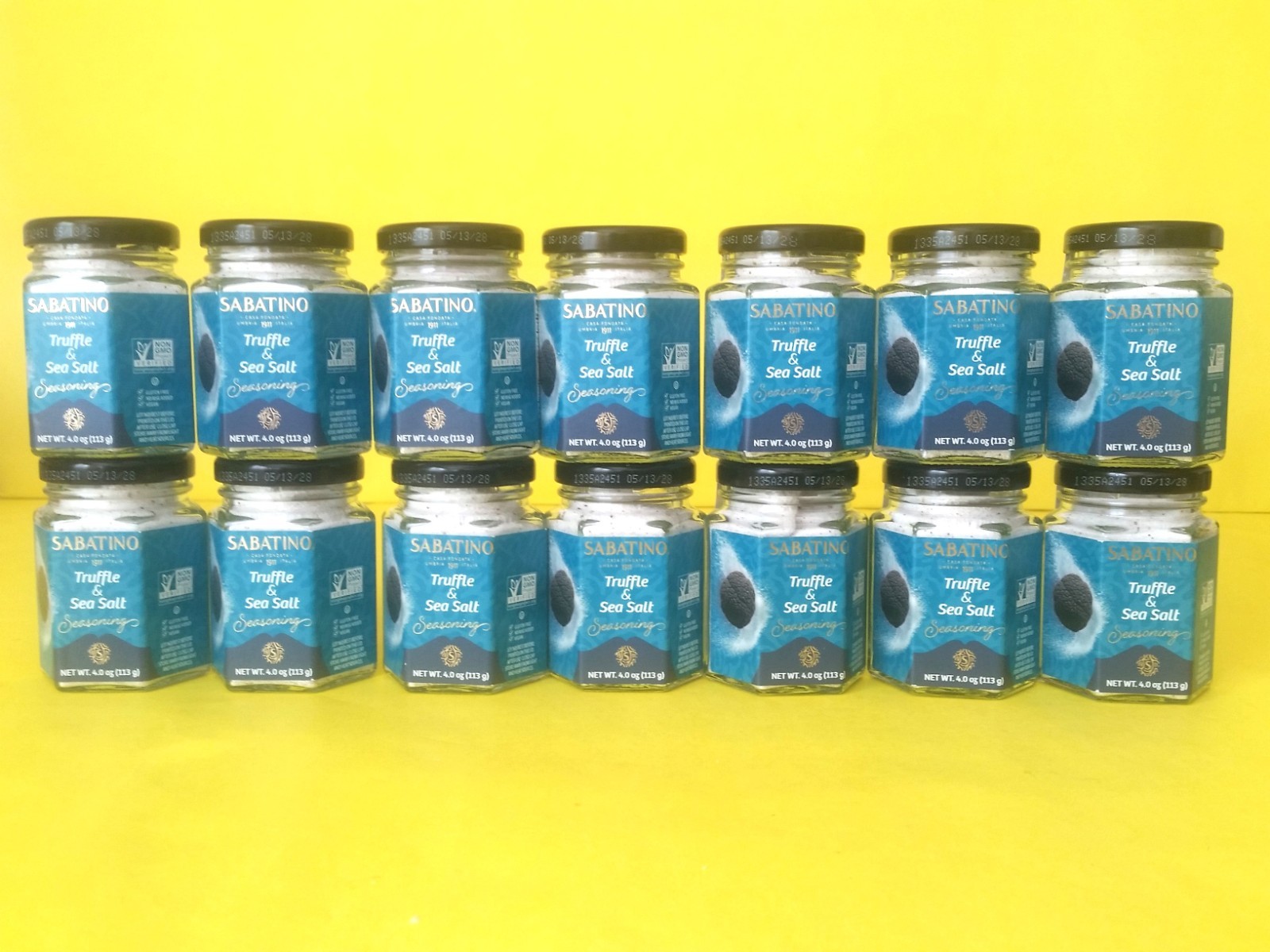 X14 (SEALED) SABATINO Tartufi Truffle Sea Salt Seasoning (4 OZ) EX: 05/28