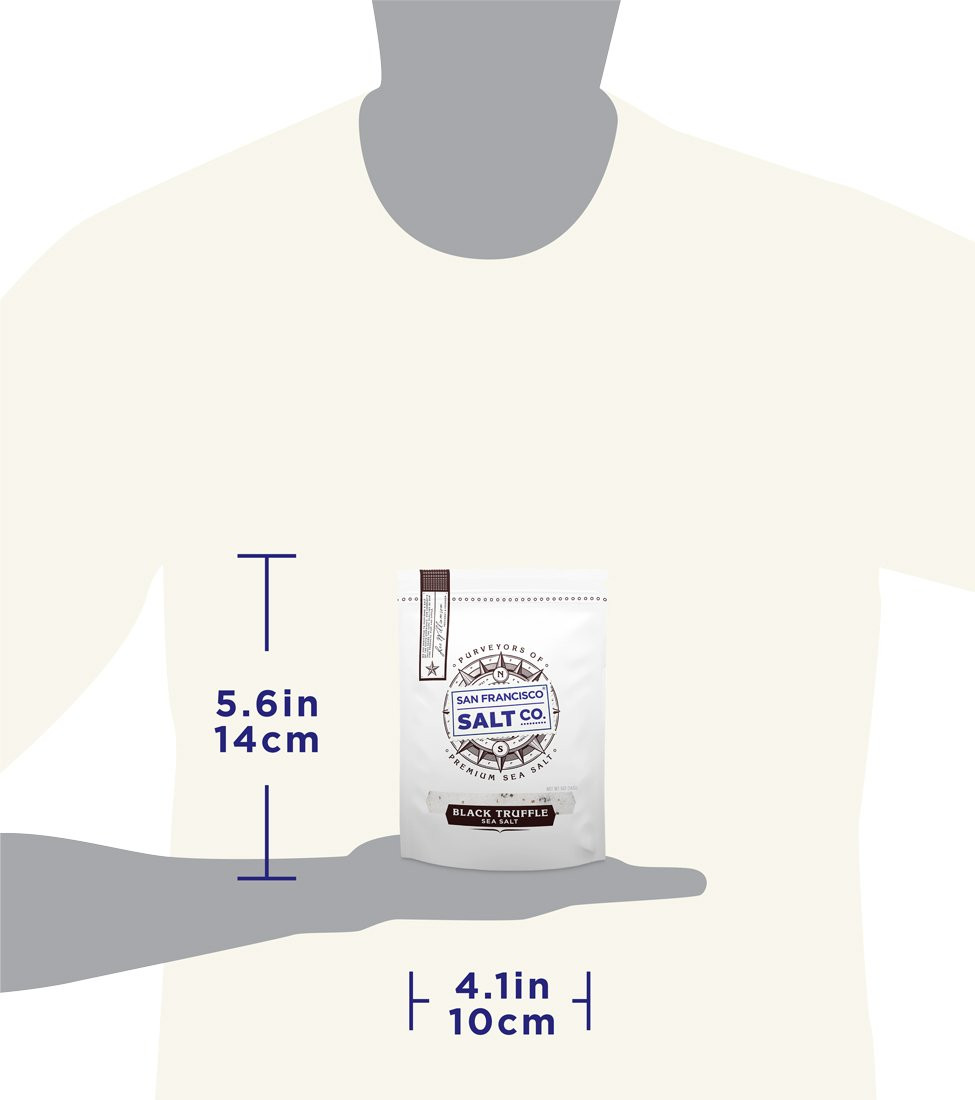 Italian Black Truffle Salt 5 Oz. Resealable Pouch –