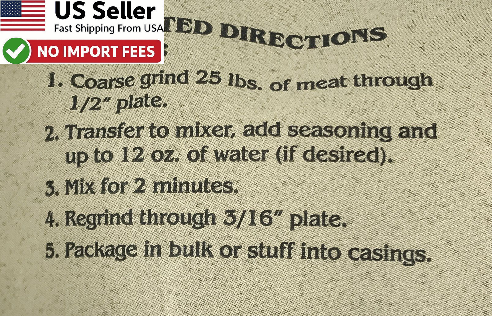 AC Legg Blend 10 Sausage Seasoning Breakfast Style 8 oz 2 Pack 50lb FROM USA
