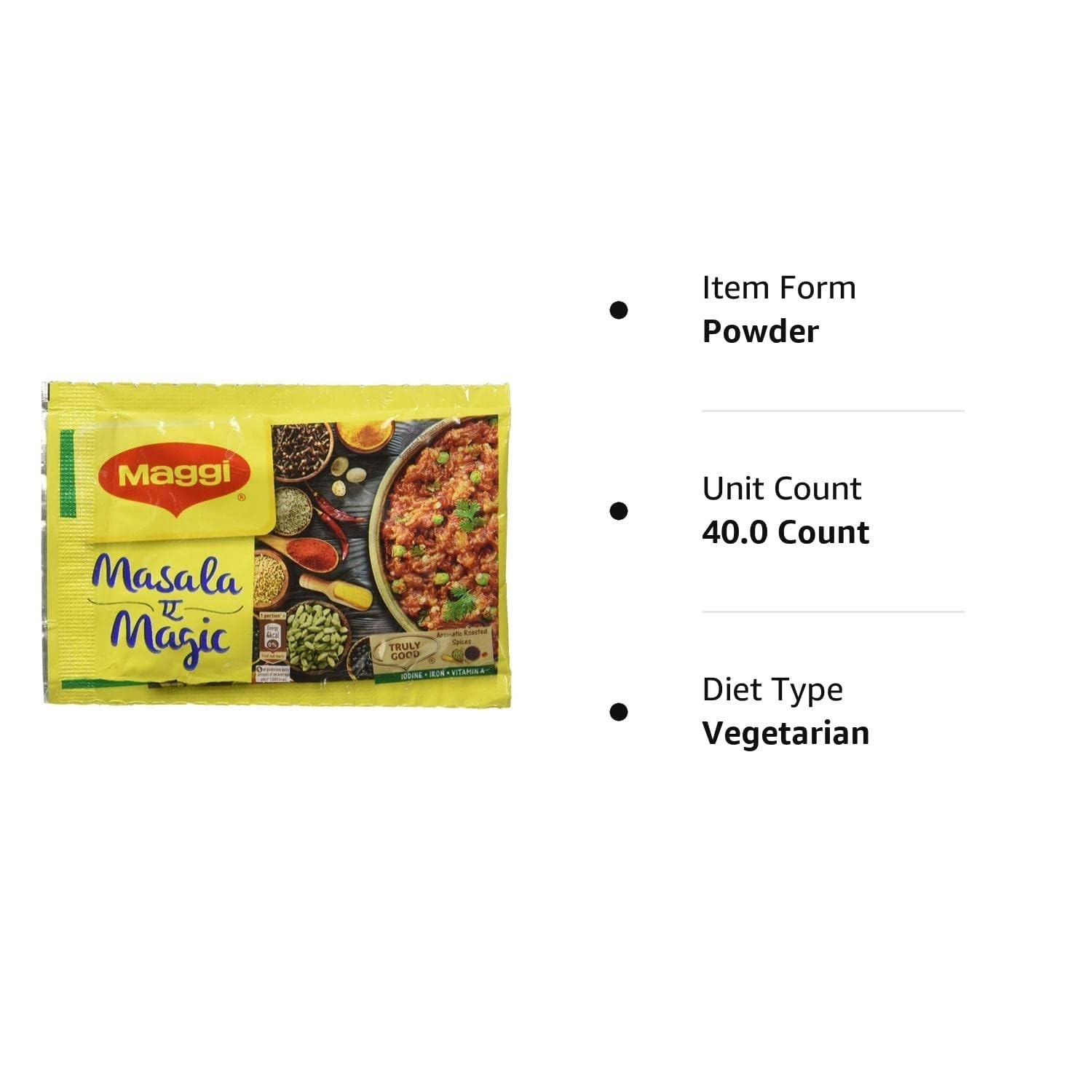 Maggi Masala A Magic 6Gm (Pack Of 40) 0.21 Ounce of
