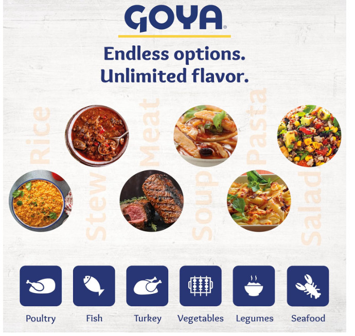 Sazón Cilantro and Tomato by Goya, All Purpose Mexican Seasoning 1.41oz 3 PACK
