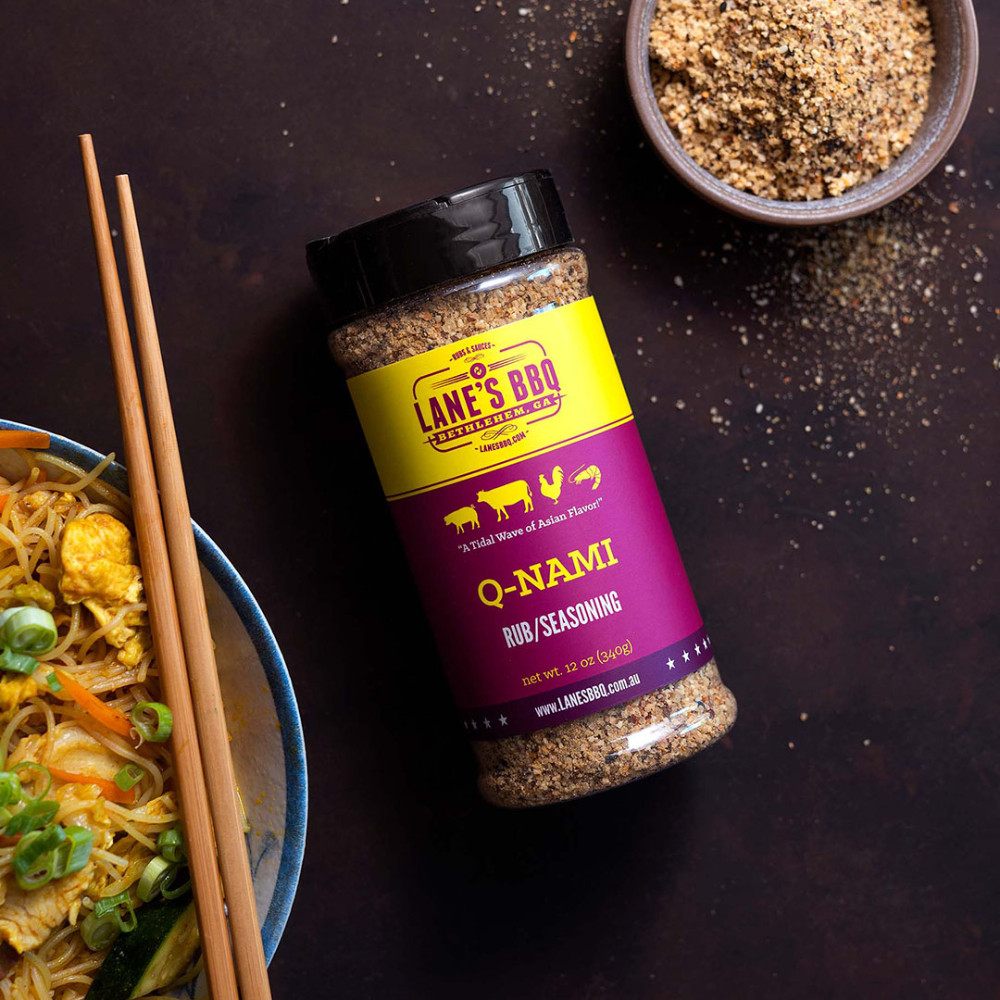 Lane’s Q-Nami Small Shaker Size BBQ Rub Seasoning 124 grams