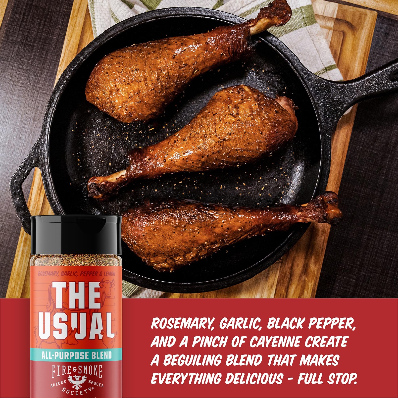 All Purpose BBQ Seasoning 5.6 Ounce Gluten Free No MSG Sugar Free Rub Spice