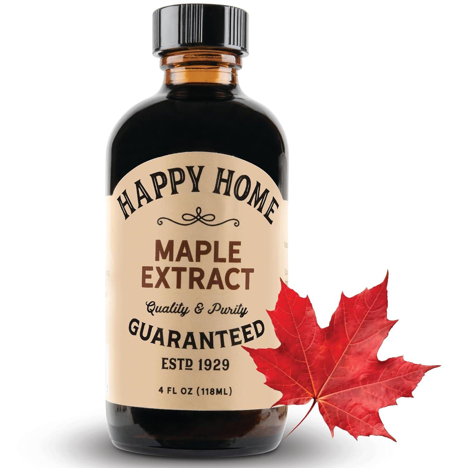 Happy Home Premium Natural Maple Flavor – Certified Kosher, 4 Oz.