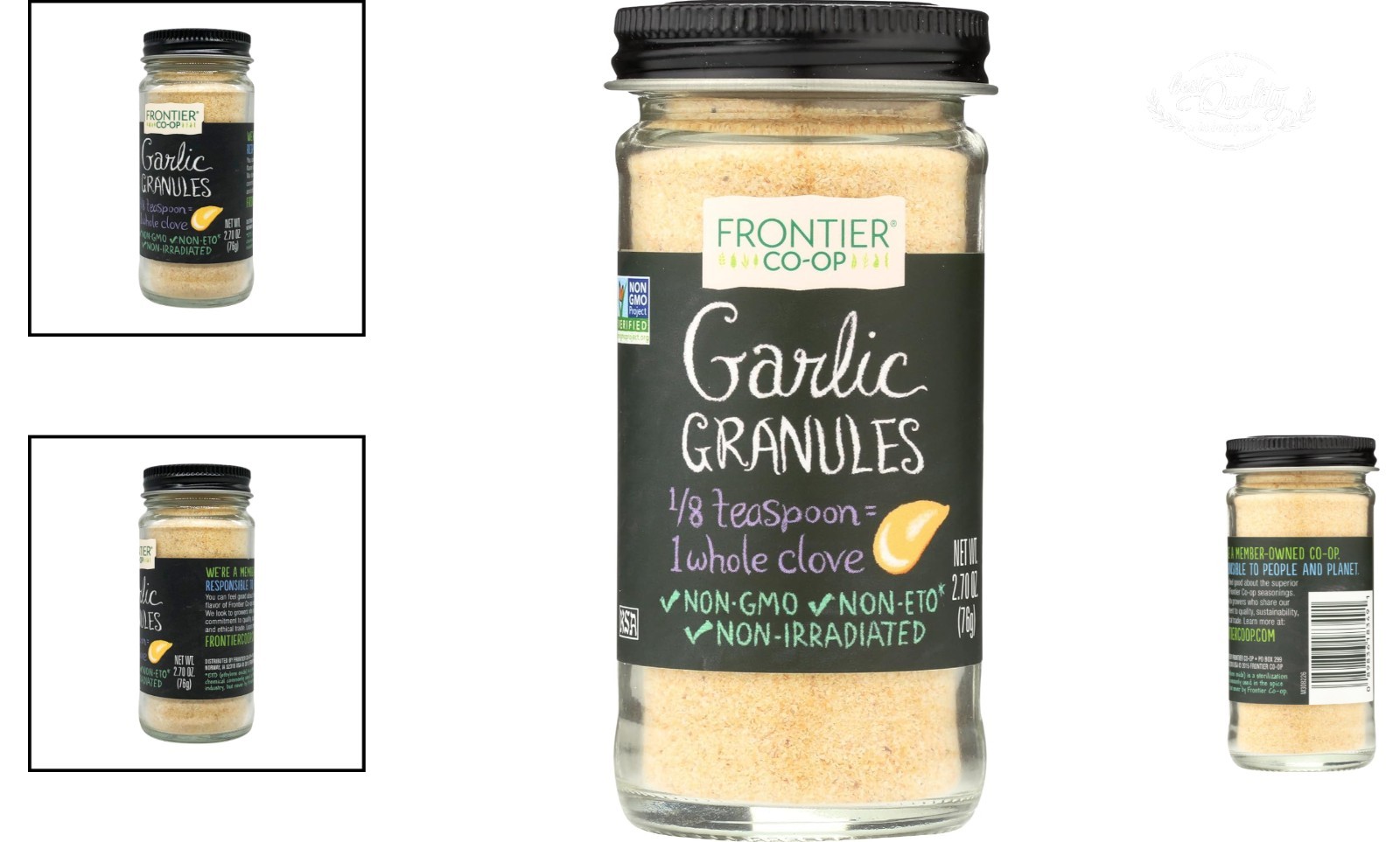 Organic Garlic Granules 2.70 oz – Flavorful Kosher Spice for Culinary Creations