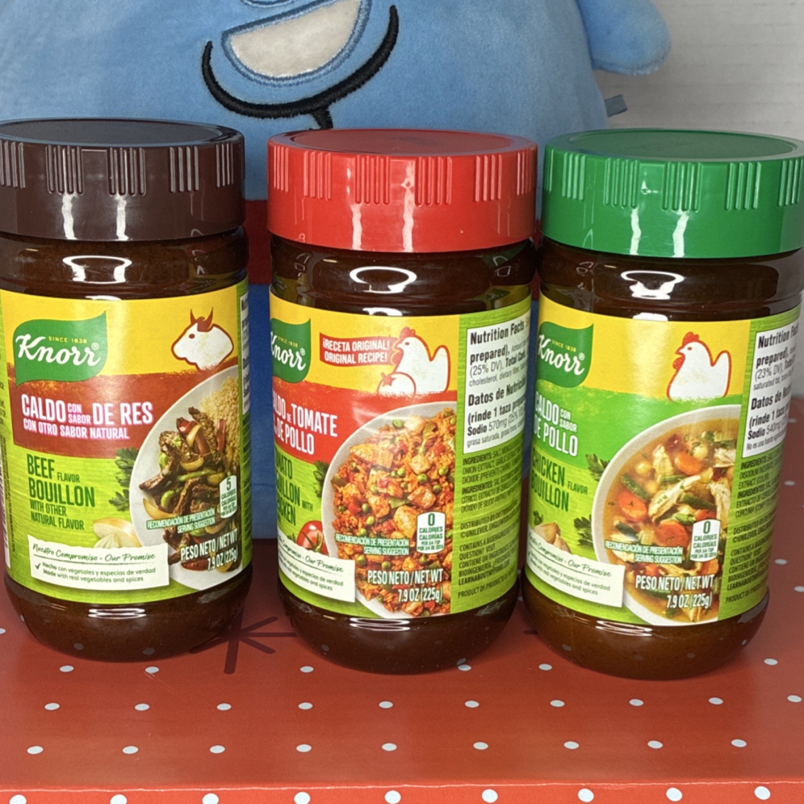 Knorr Beef, Tomato Chicken, Chicken Bouillon Powder Assortment 7.9oz