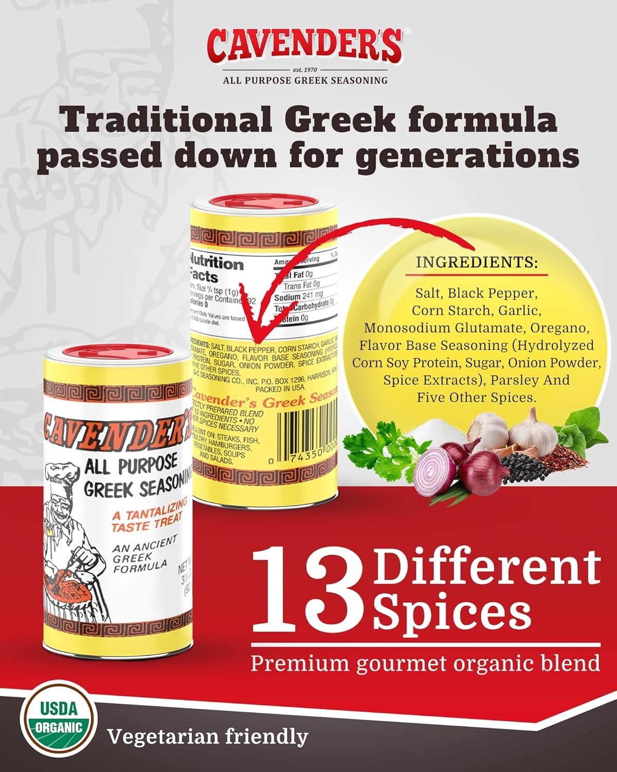 Cavender’s All Purpose Greek Seasoning 3.25 oz – Elevate Your Culinary Creations