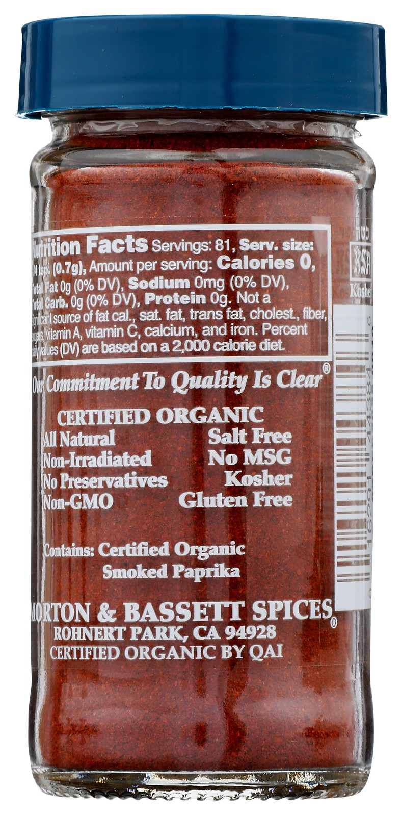 Organic Smoked Paprika Morton & Bassett 2 Oz 3 Pack