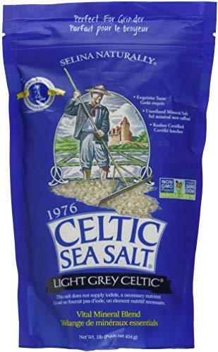 Light Grey Celtic Sea Salt 1 Pound Resealable Bag � Additive-Free, Delicious Sea