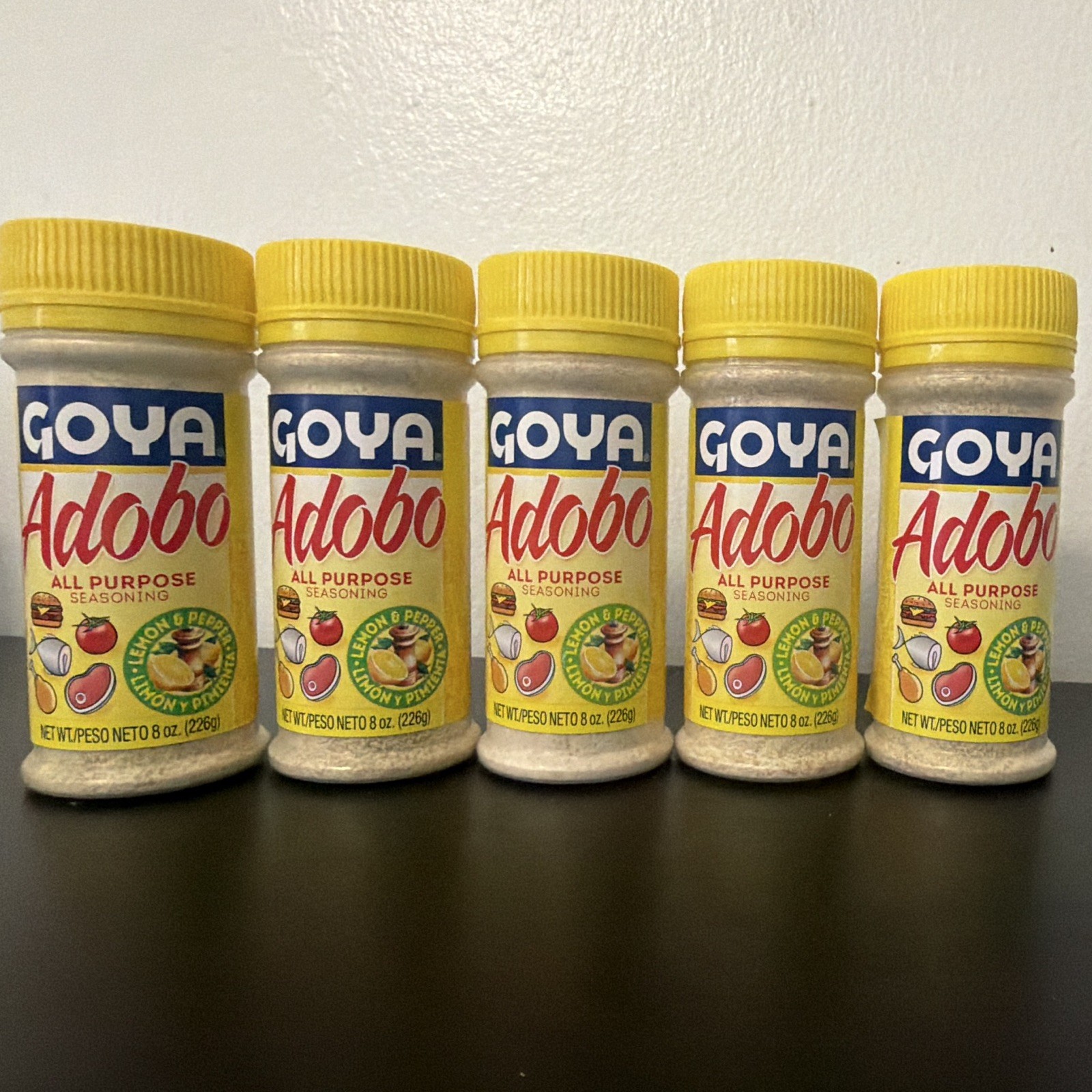 Goya Adobo All Purpose Seasoning, 8 oz (226 g) Bottles, Pack of 5