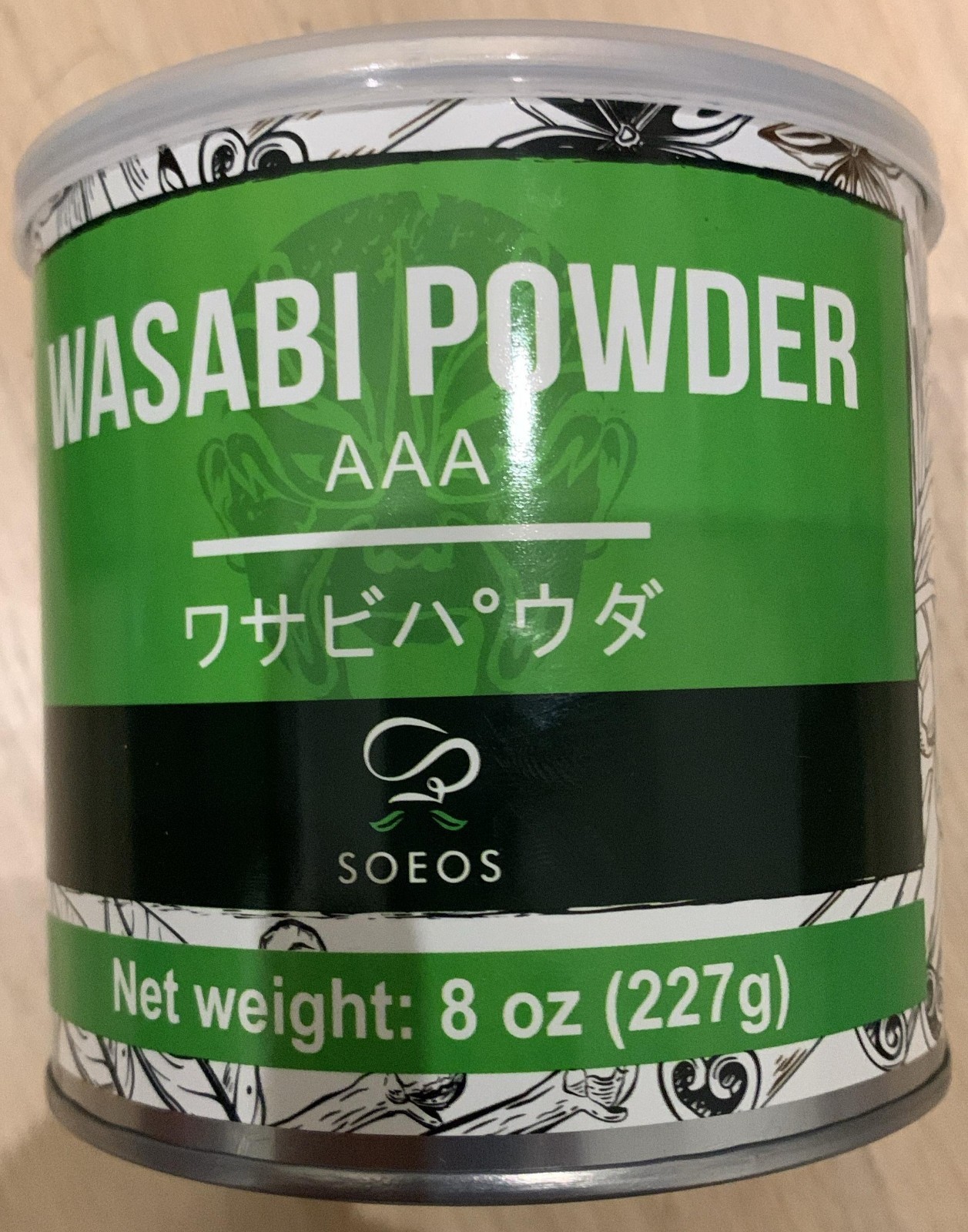 Premium Wasabi Powder 8oz/227g. 21 Calories per Servings 06/2027