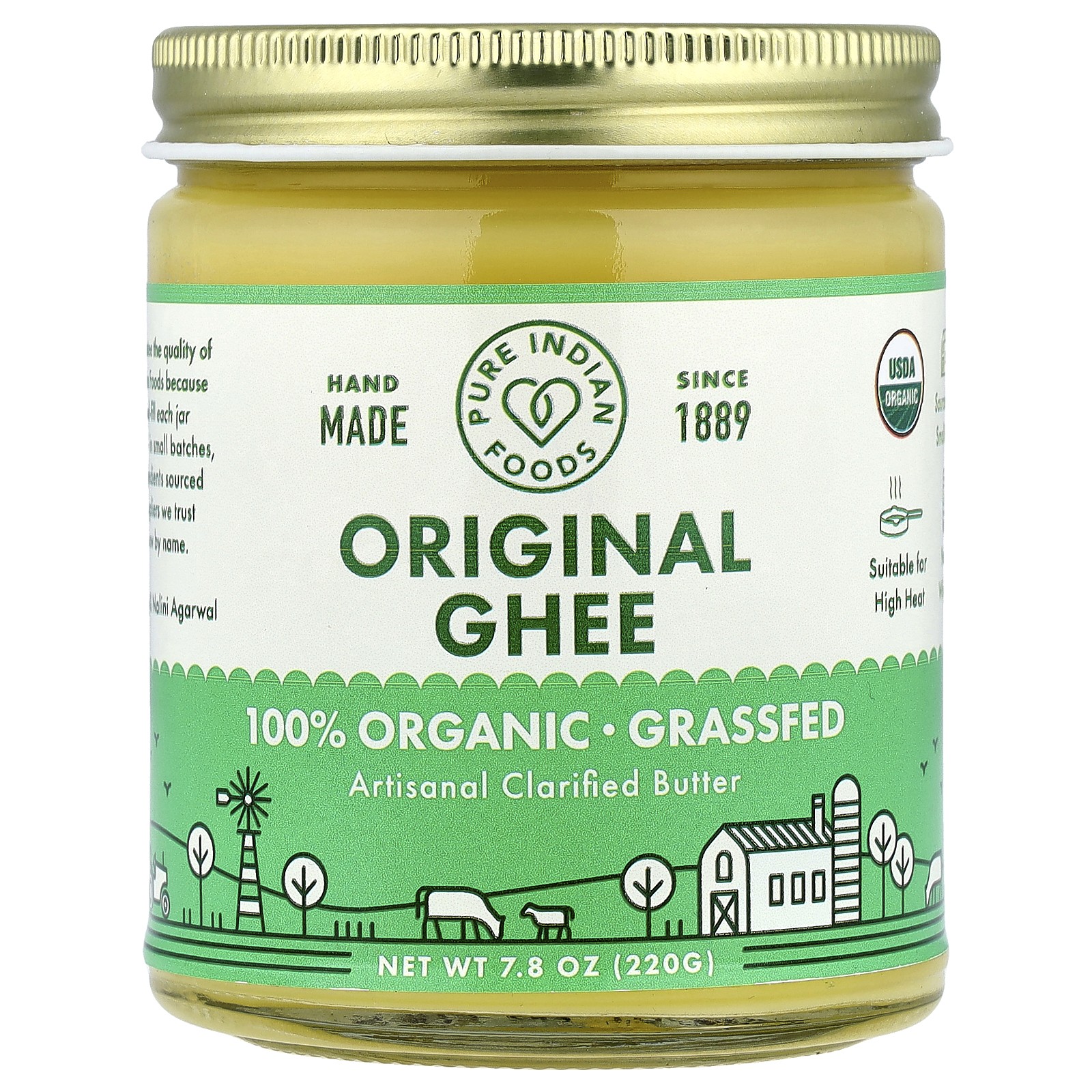 Organic Ghee, 7.8 oz (220 g)