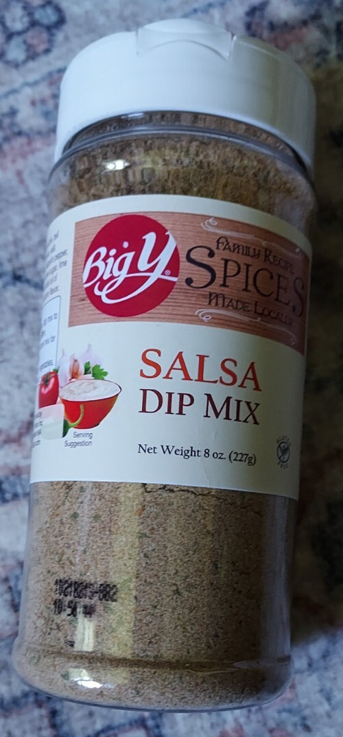 BigY Salsa Dip Mix Seasoning Powder 8 oz Famous Recipe Spices Made Locally Fresh