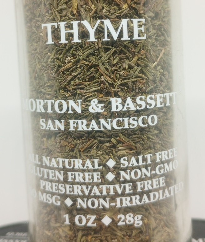 Morton & Bassett 3 Pack Thyme 1 OZ Mediterránean & French Cuisine Creole Flavor