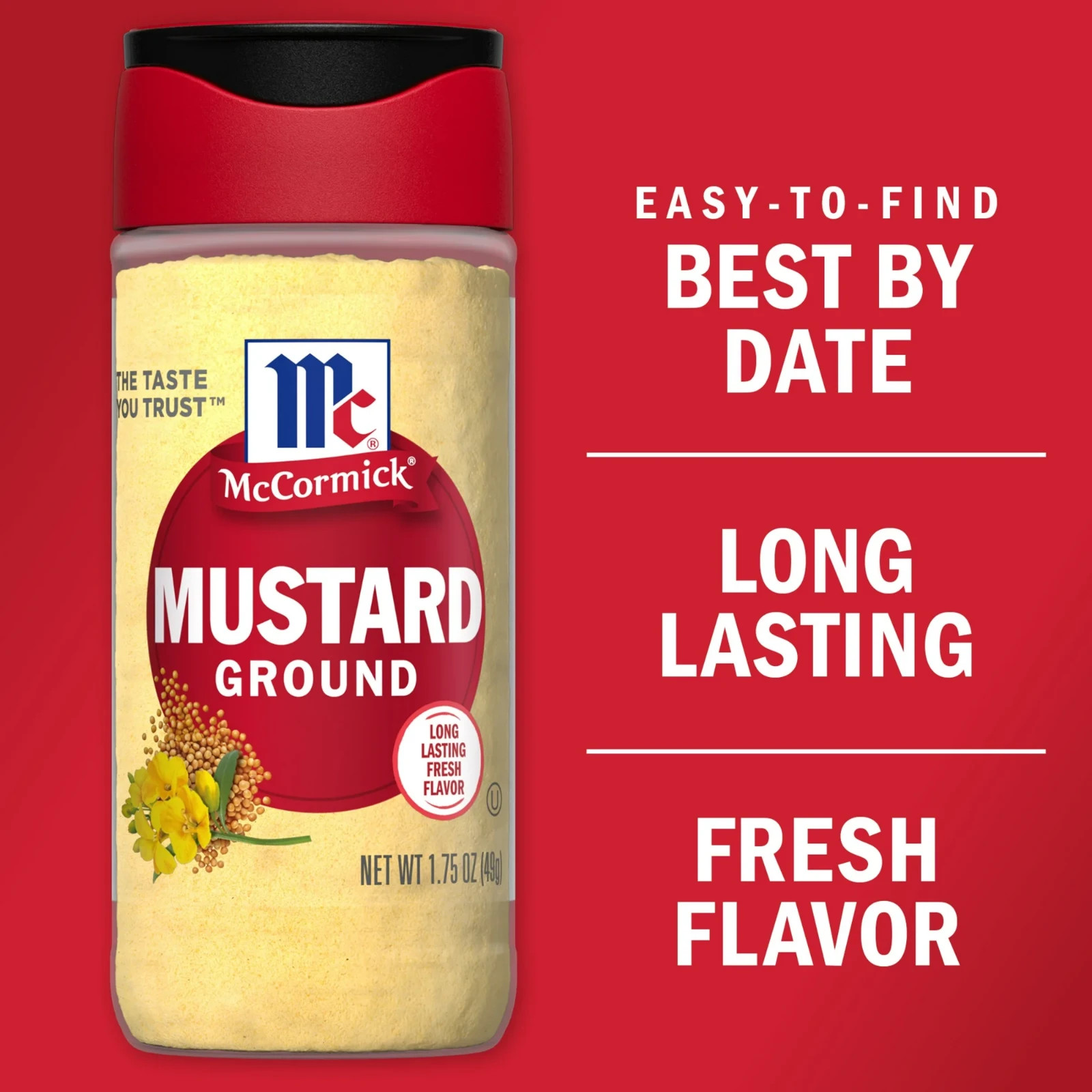 McCormick Kosher Ground Mustard 1.75 Oz bottle….