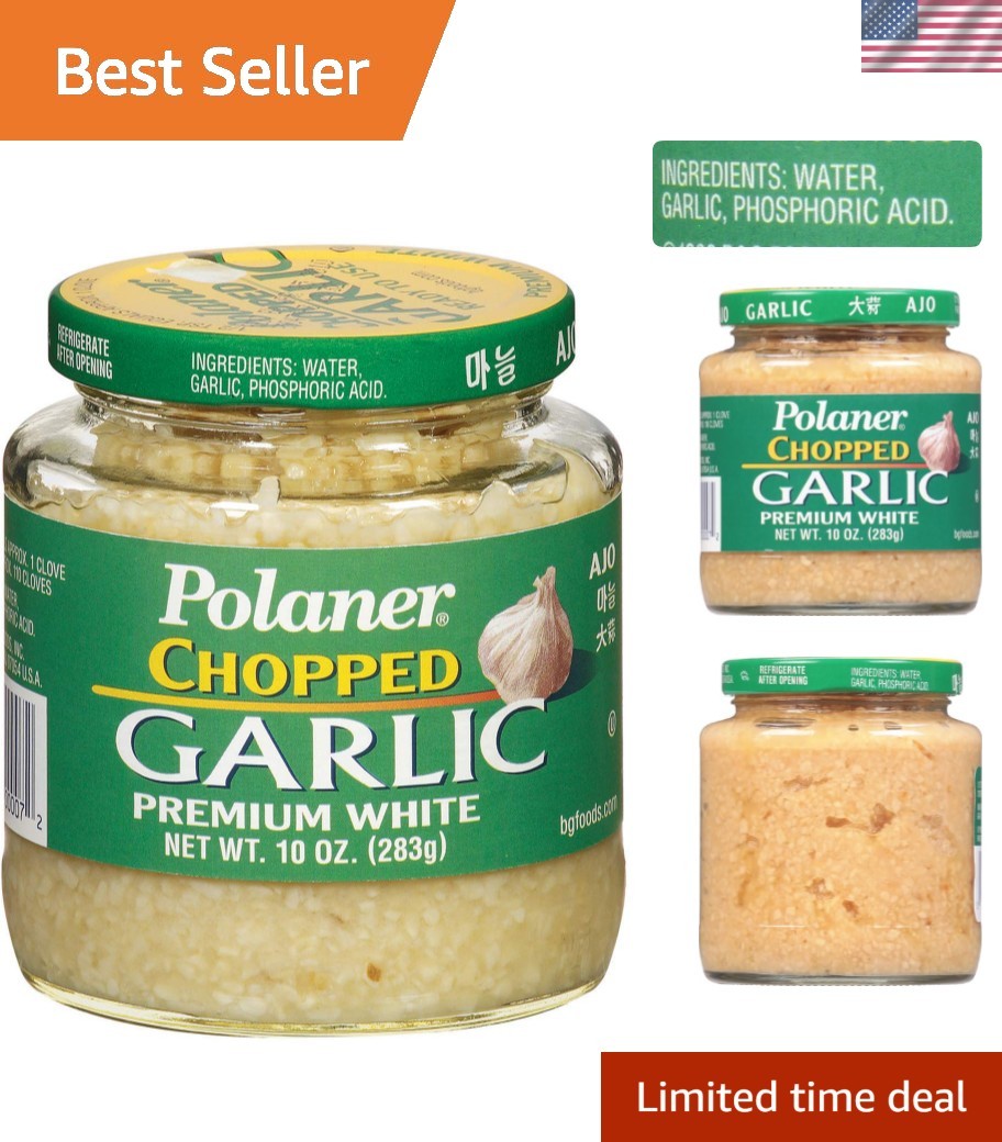 10oz Finely Chopped Garlic – Crisp, Flavorful Spice for Effortless Cooking