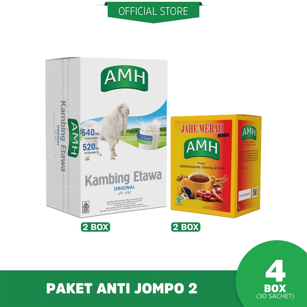 Wellness Combo Pack: 2 Goat Milk Boxes + 2 Red Ginger Boxes (30 Sachets)