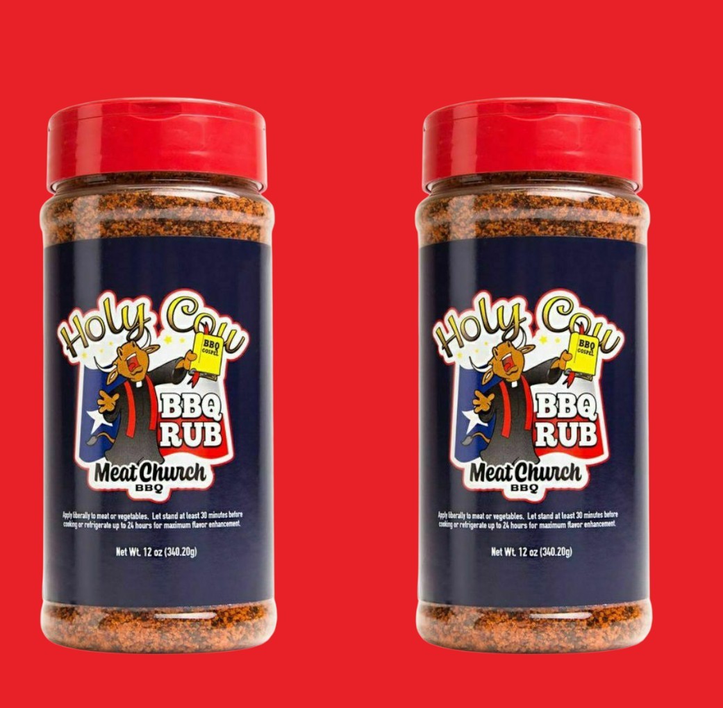 NEW Meat Church BBQ Rub Seasoning 2 Bottles of Holy Cow (12 oz) BBQ Rub