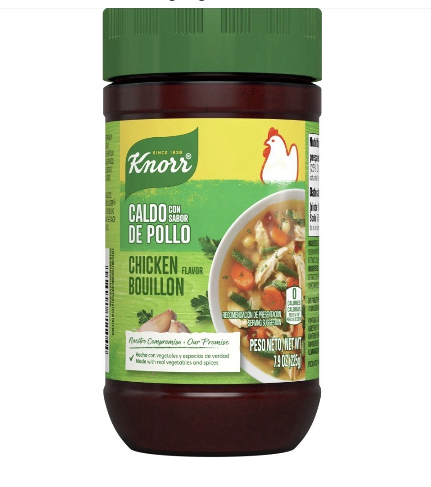 Knorr Chicken Flavor Bouillon Granulated Caldo con Sabor de Pollo 7.9 oz