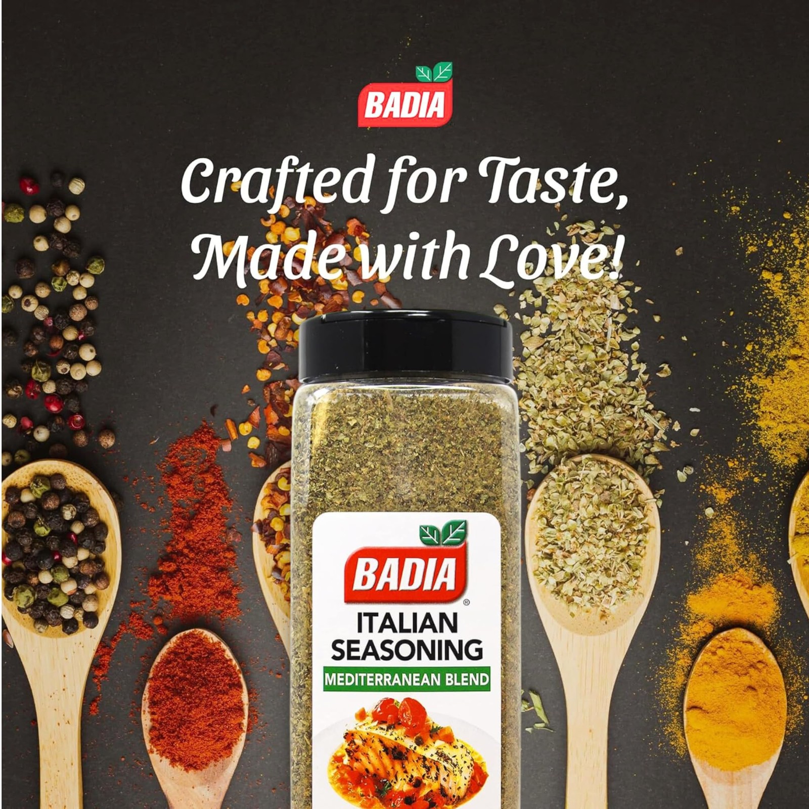 Badia Italian Seasoning, Mediterranean Blend, 5 oz | Classic Mix of Herbs for Pa
