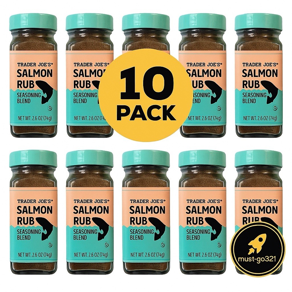 🔥Trader Joe’s Salmon Rub Seasoning Blend 10 Pack | 2.6oz Each | Fresh & Sealed