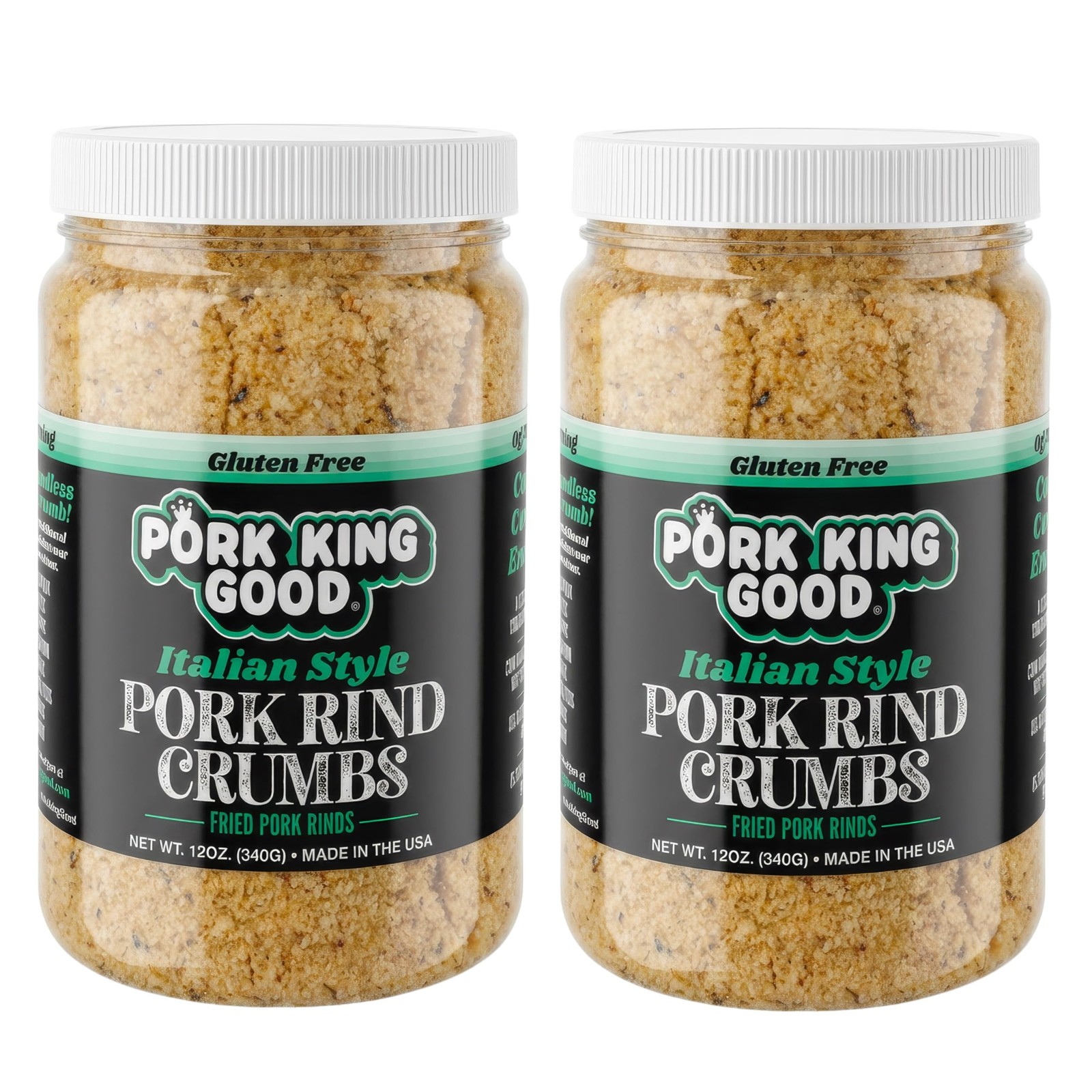 – Pork Rind Breadcrumbs – 2 Pack! Keto Friendly, Paleo, Gluten-Free, Sugar Fr…