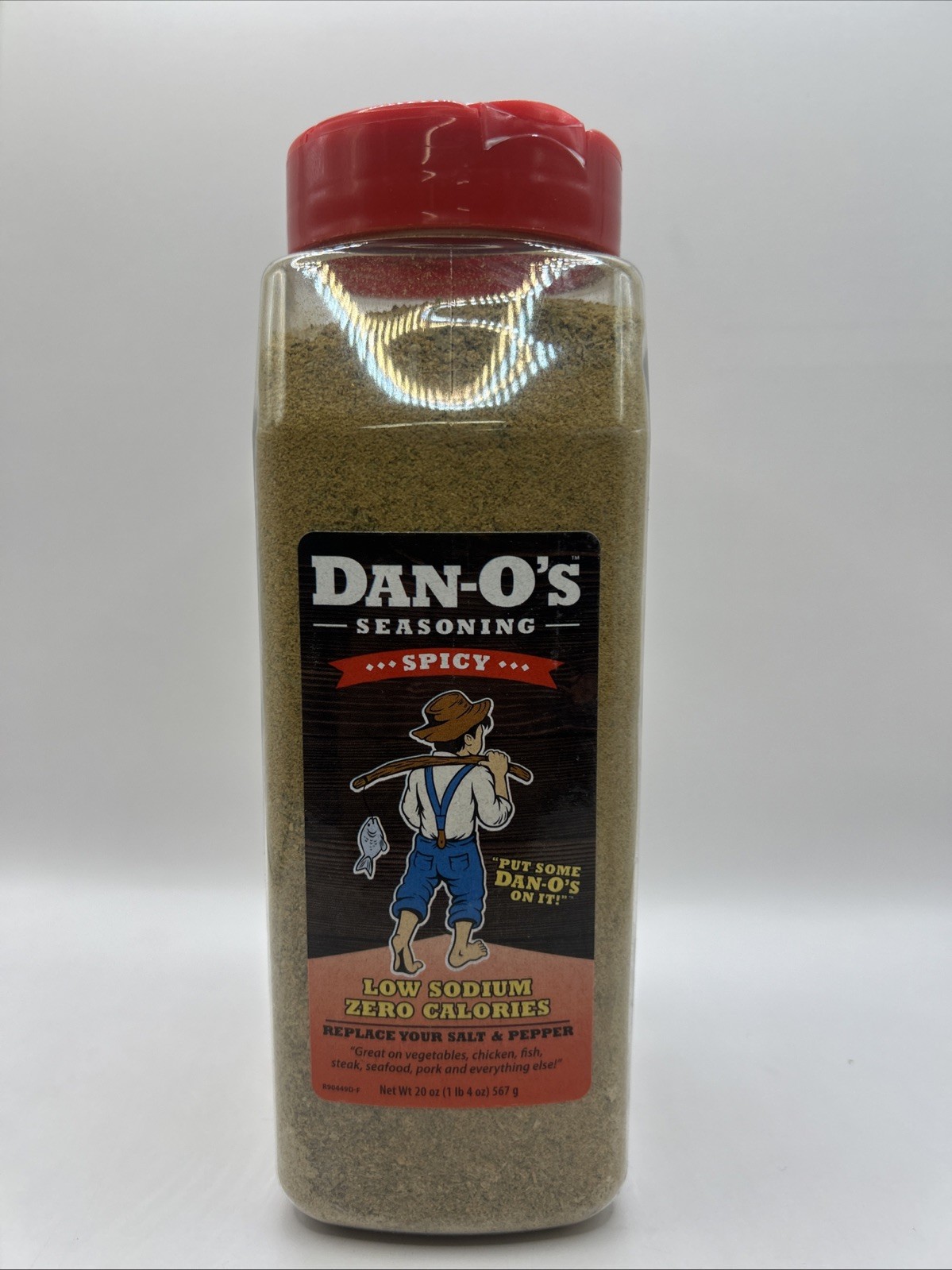 Spicy Dan-O’s Original Seasoning All Natural Low Sodium NoMSG 20oz Dry Rub 12/26