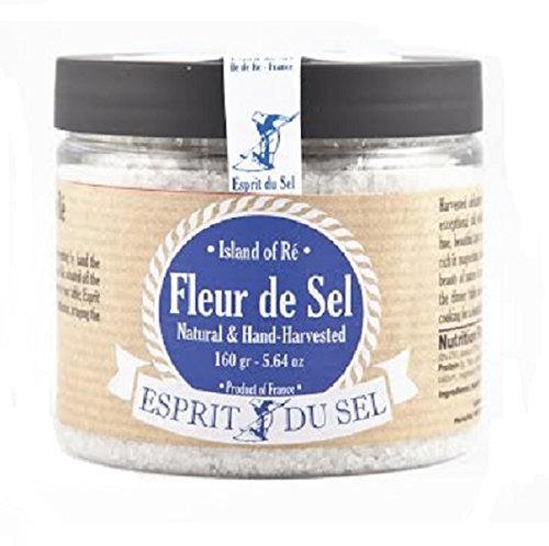 Hand Harvested Fleur de Sel Sea Salt 5.64 Ounce from France Ile de Re