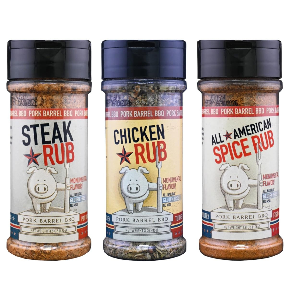 Ultimate Grilling Gift Set BBQ Seasoning Rubs for Men Steak Chicken Veggie