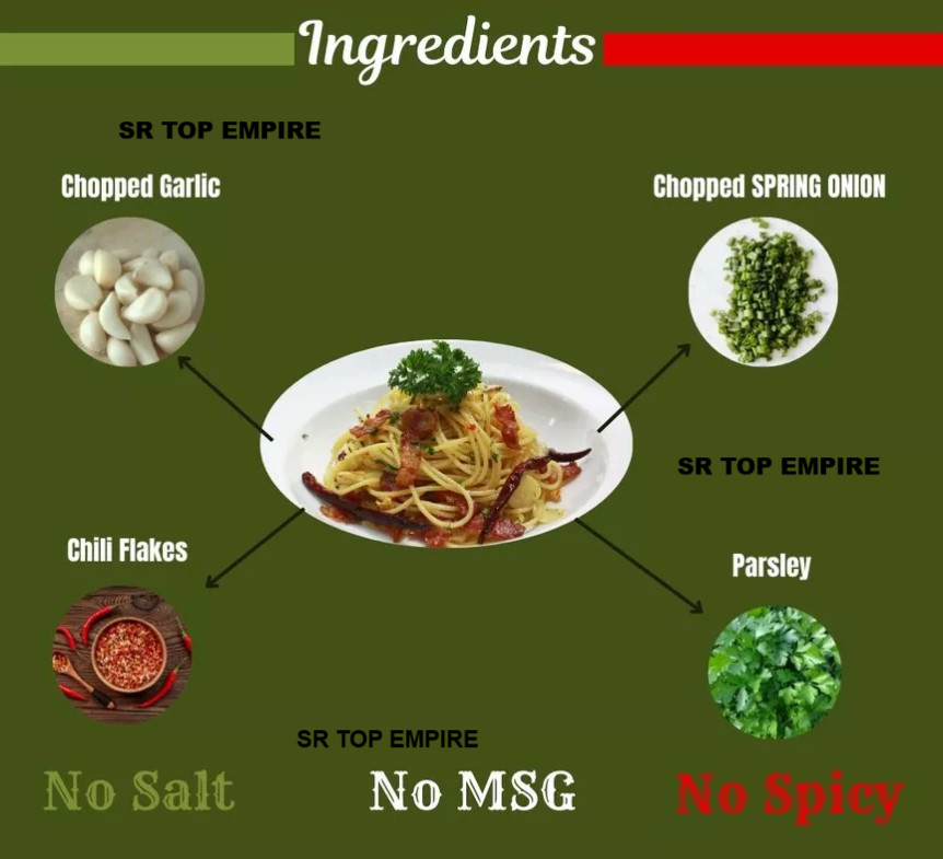 AGLIO OLIO SPAGHETTI & PASTA SEASONING/REMPAH AGLIO OLIO – 250G