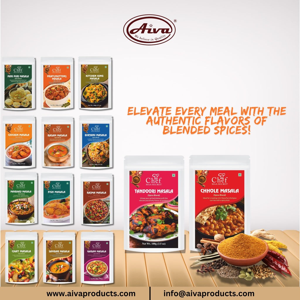 Aiva Chef Fish Masala 100 GM (Pack of 12) | Indian Blended Spices