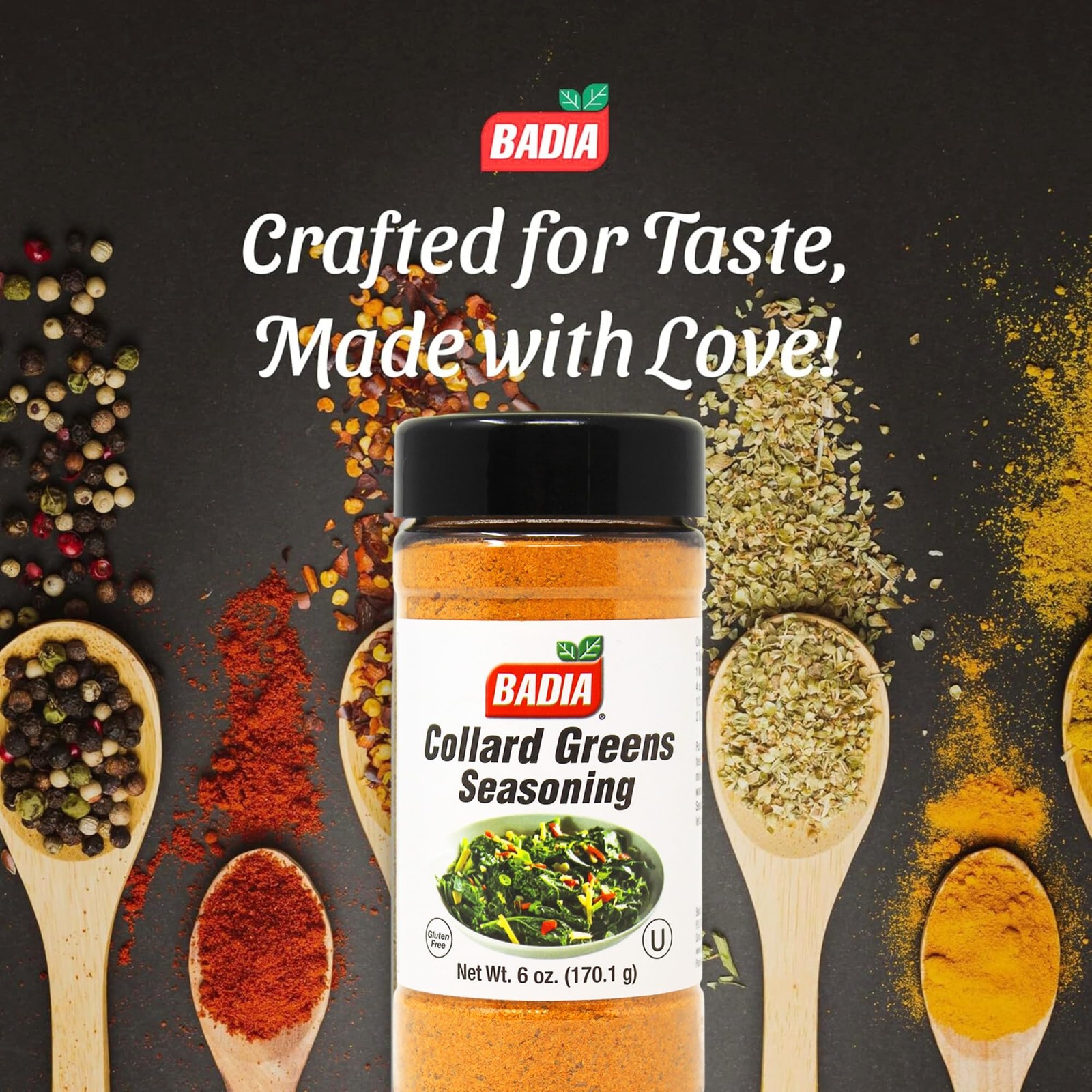 Collard Greens Seasoning 6 oz – Savory Southern Spice Blend for Greens, Soups…