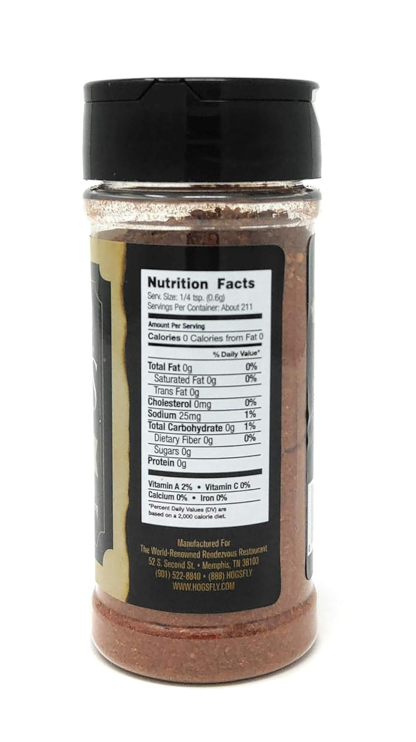 Famous Memphis Barbecue Dry Rub Seasoning (4.5 Oz)4-Pack