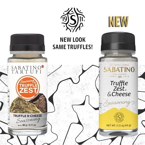 Sabatino Tartufi Truffle Zest & Cheese 2.11 Ounce (Pack of 1), Black