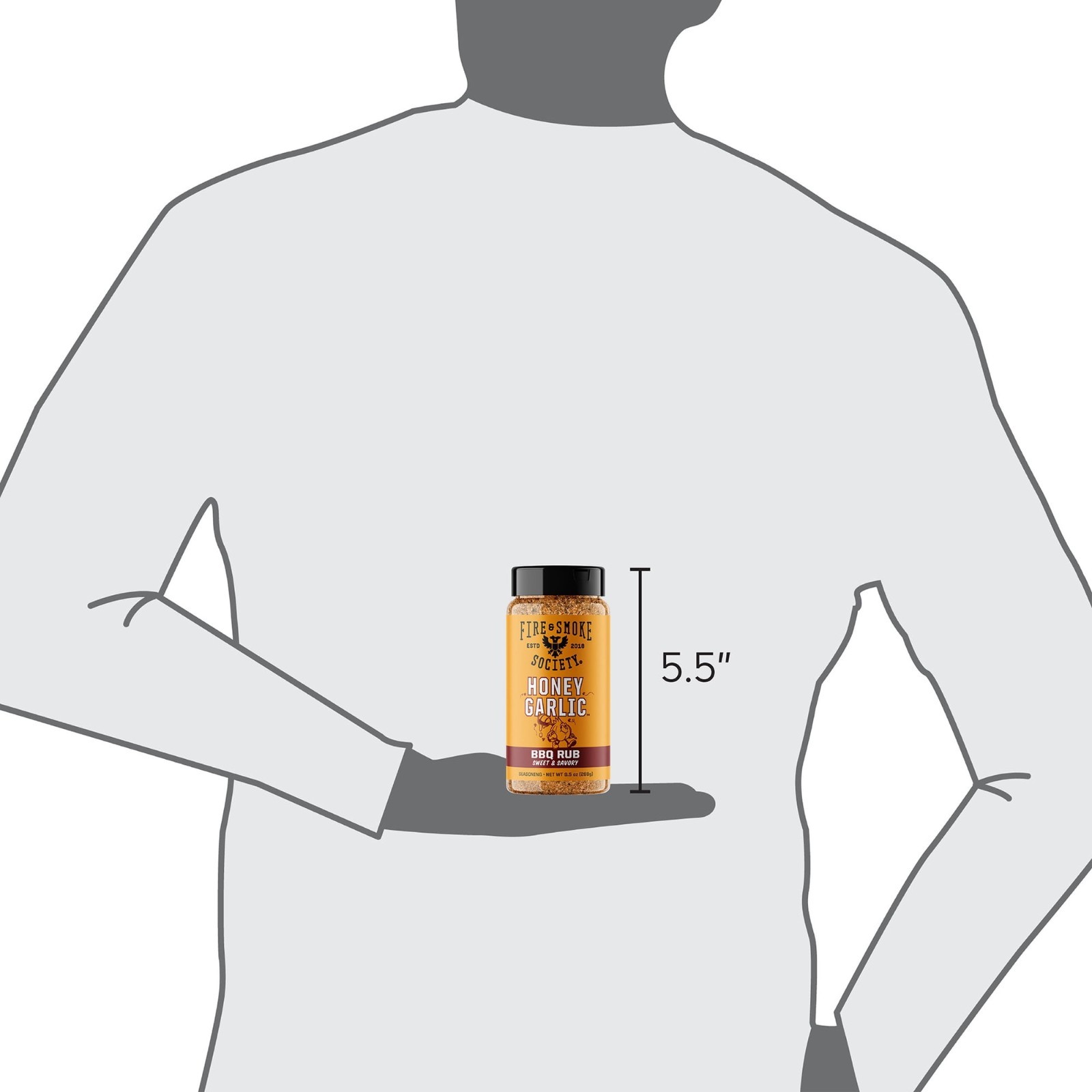 Fire & Smoke Society Honey Garlic BBQ Rub Seasoning 9.5 oz 1 or 2 Pack