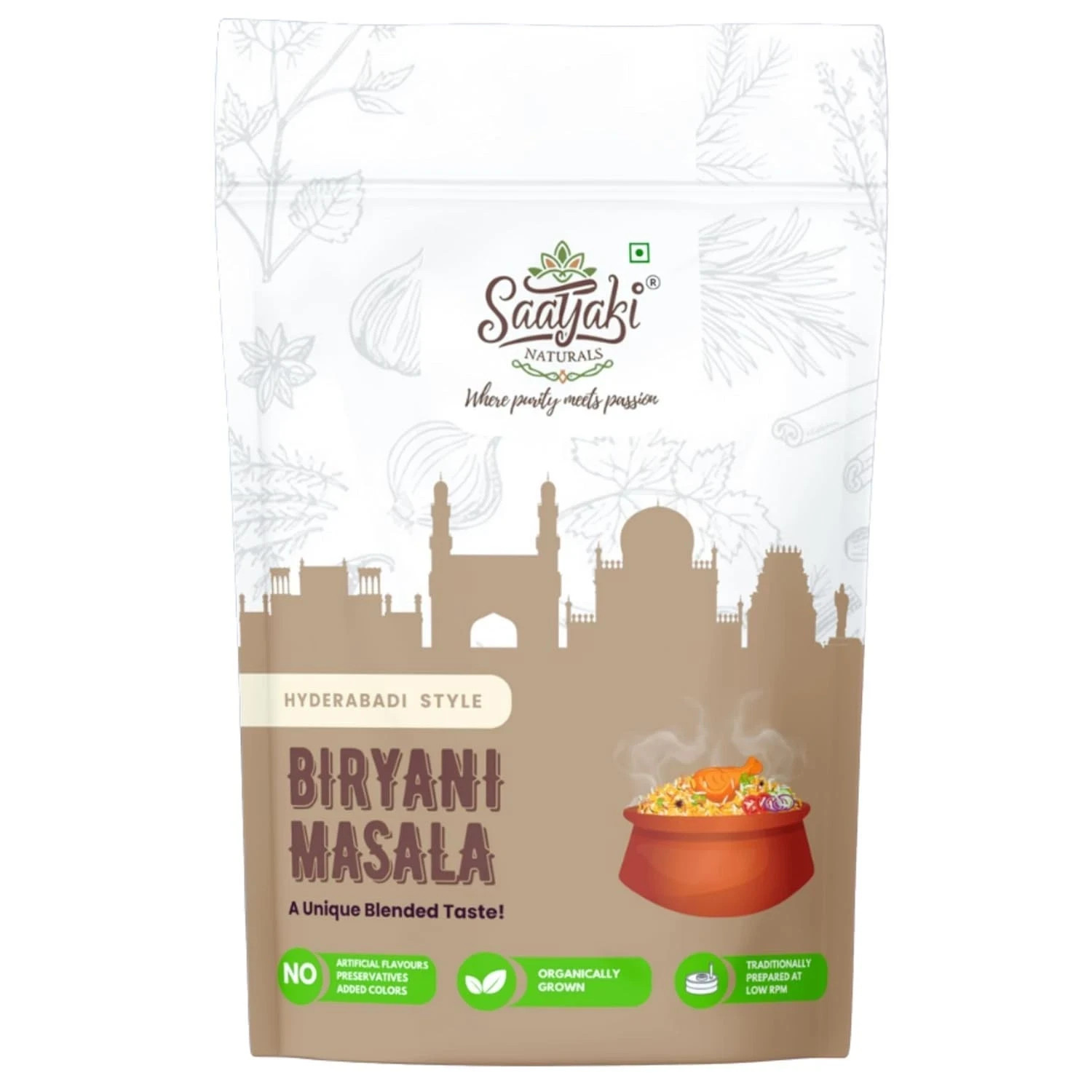 Saatyaki Naturals Hyderabadi Biryani Masala – 50gm