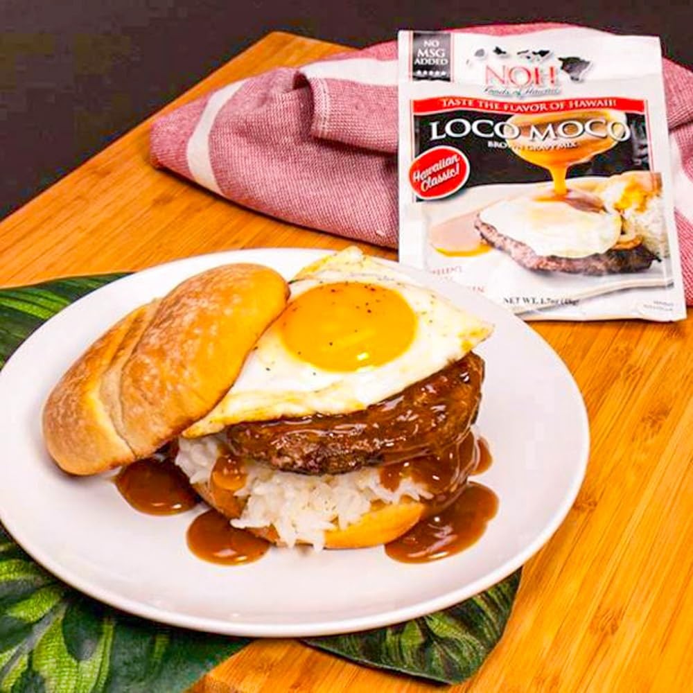 Hawaiian Brown Gravy Mix Pack Of 3 Just Add Water Savory Flavor 0.38 Ounce