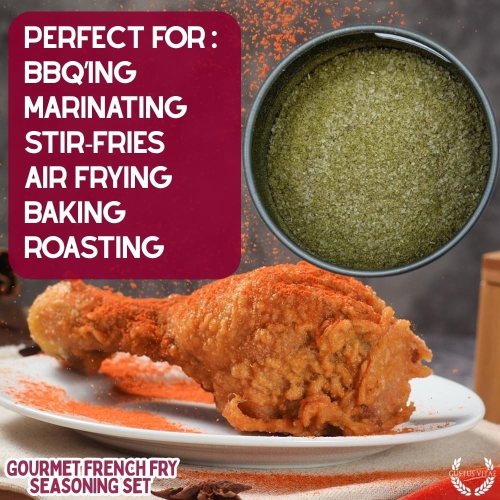 Versatile Gourmet French Fry Seasoning Set – Perfect for All Cooking Methods
