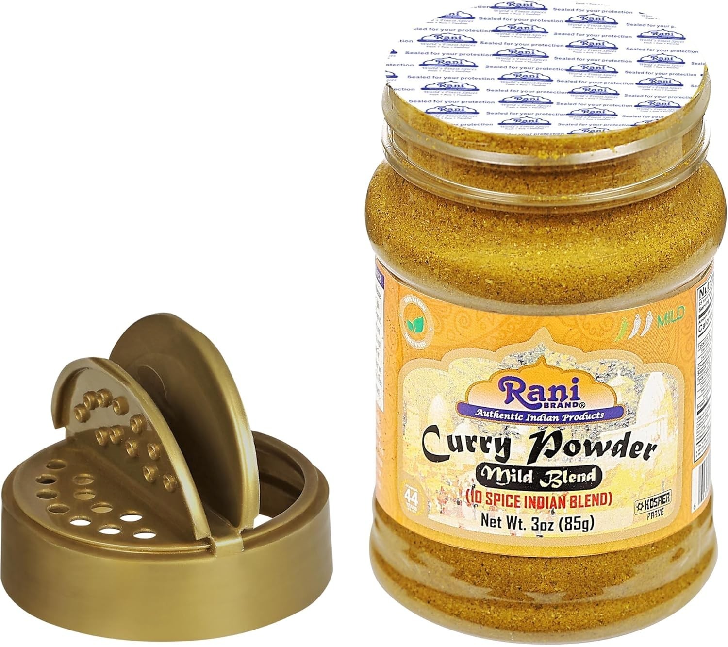 Rani 3oz Mild Curry Powder – Gluten-Friendly, Non-GMO Pack of 12 for Cooking