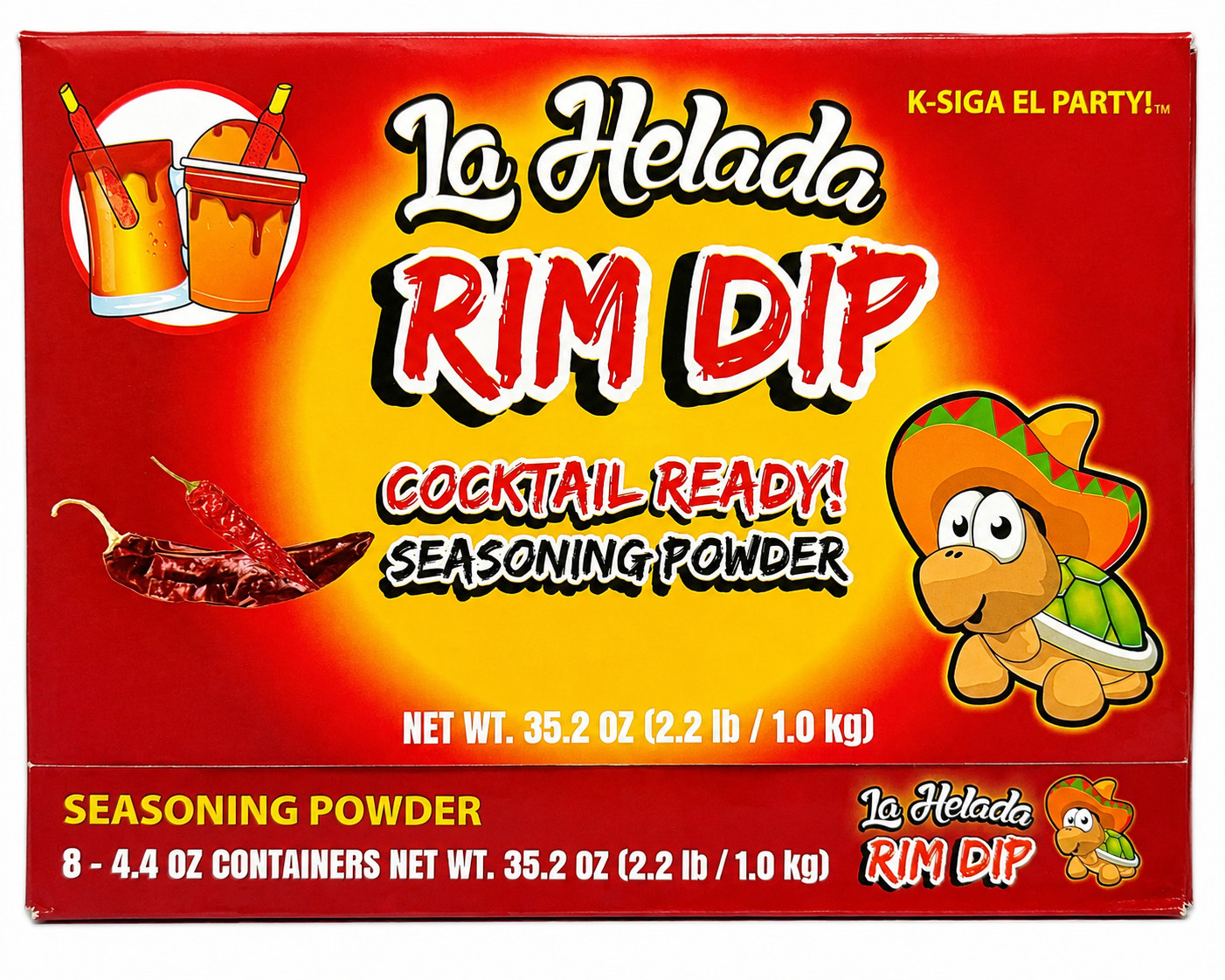 La Helada Rim Dip Michelada Cocktail Rimming Chili Seasoning Powder 4.4oz