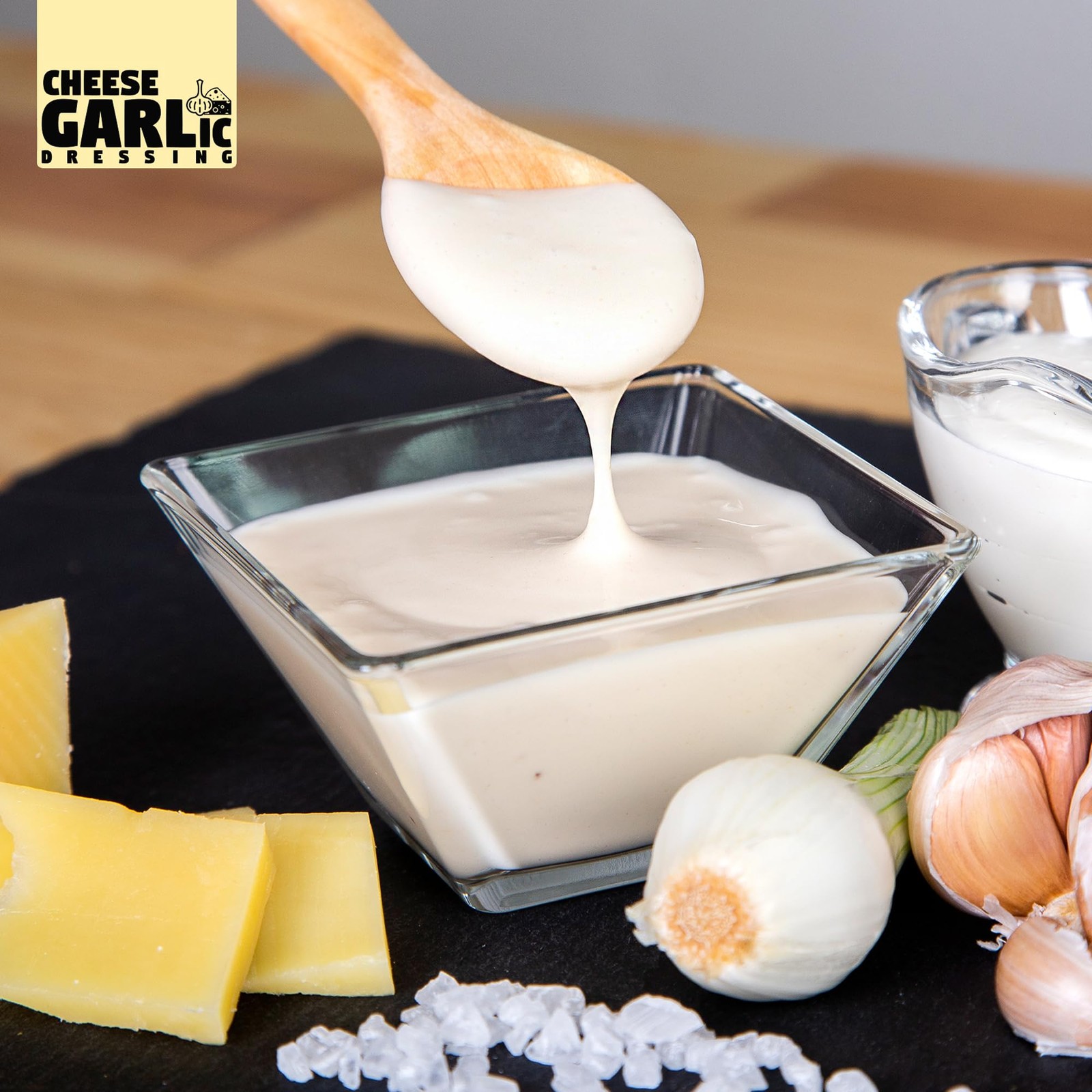 Cheese Garlic Dresssing 1 Gallon (128 Fl Oz). Delicious and super tasty cream…