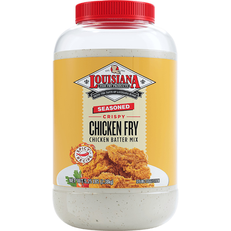 Louisiana Fish Fry Products Seasoned Crispy Chicken Fry Chicken Batter Mix 84 oz