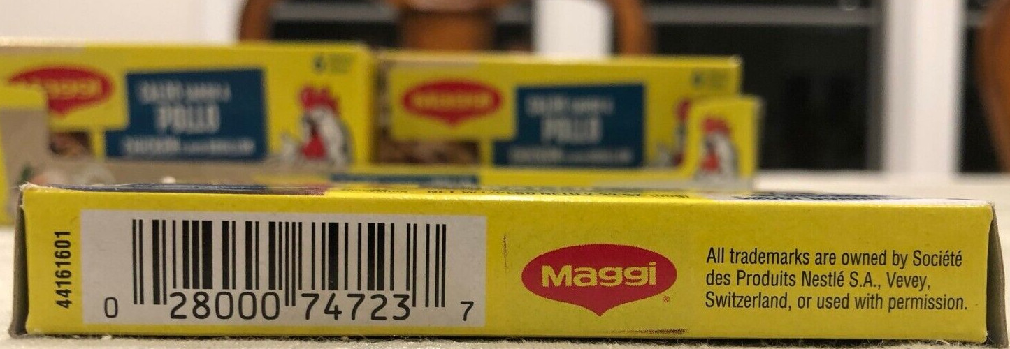 BEST BY 03/2023 3.48 LBs MAGGI CHICKEN FLAVOR BOUILLON – 144 TABLETS FULL CASE