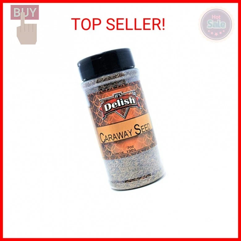 Gourmet Caraway Seeds by Its Delish, Medium Jar, 7 oz
