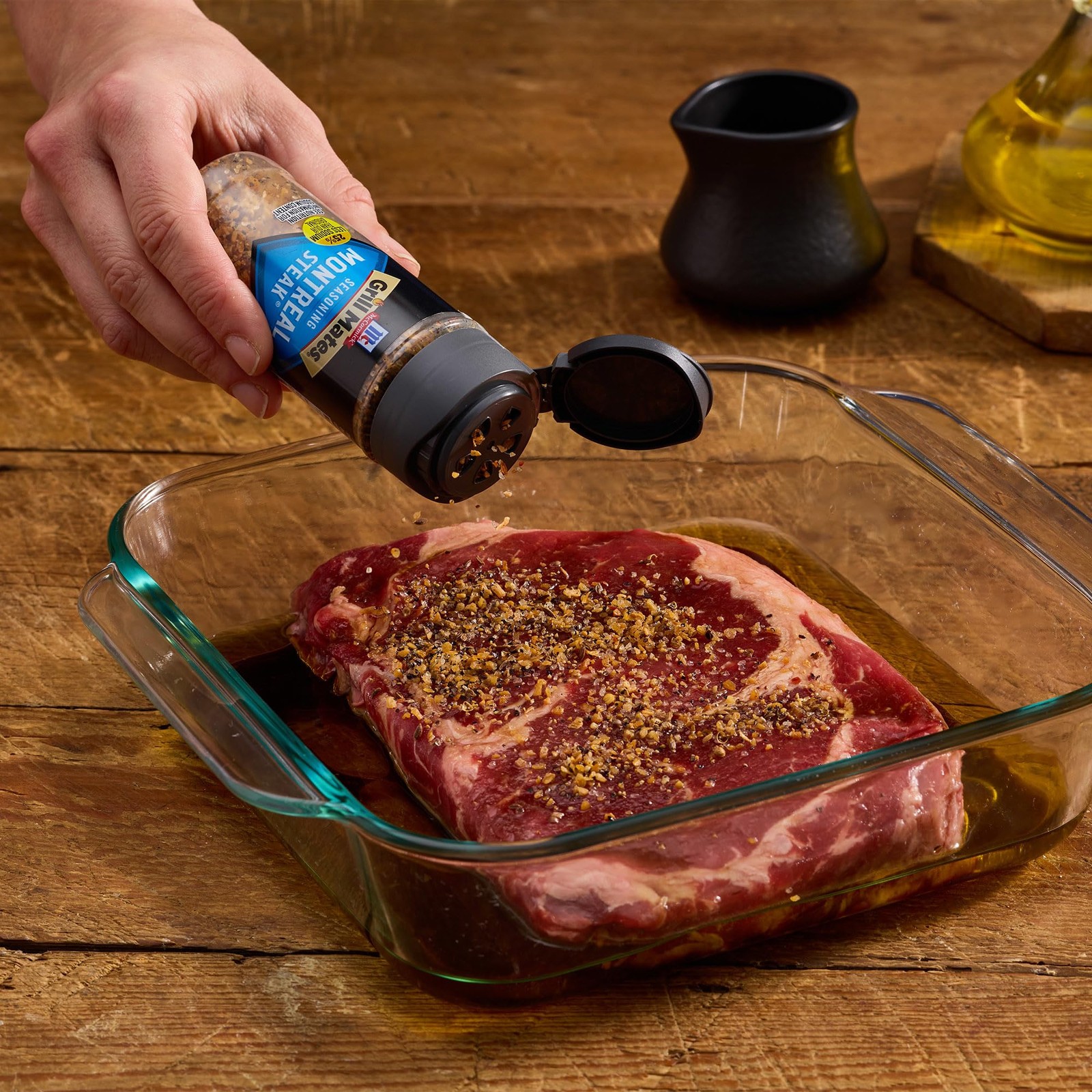 McCormick Grill Mates 25% Less Sodium Montreal Steak Seasoning, 3.18 oz