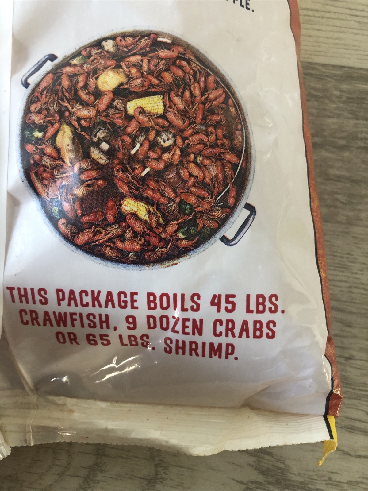 NEW CAJUN FIRE Louisiana Crawfish Crab & Shrimp Boil 4.06 Lbs Bag EXTRA SPICY