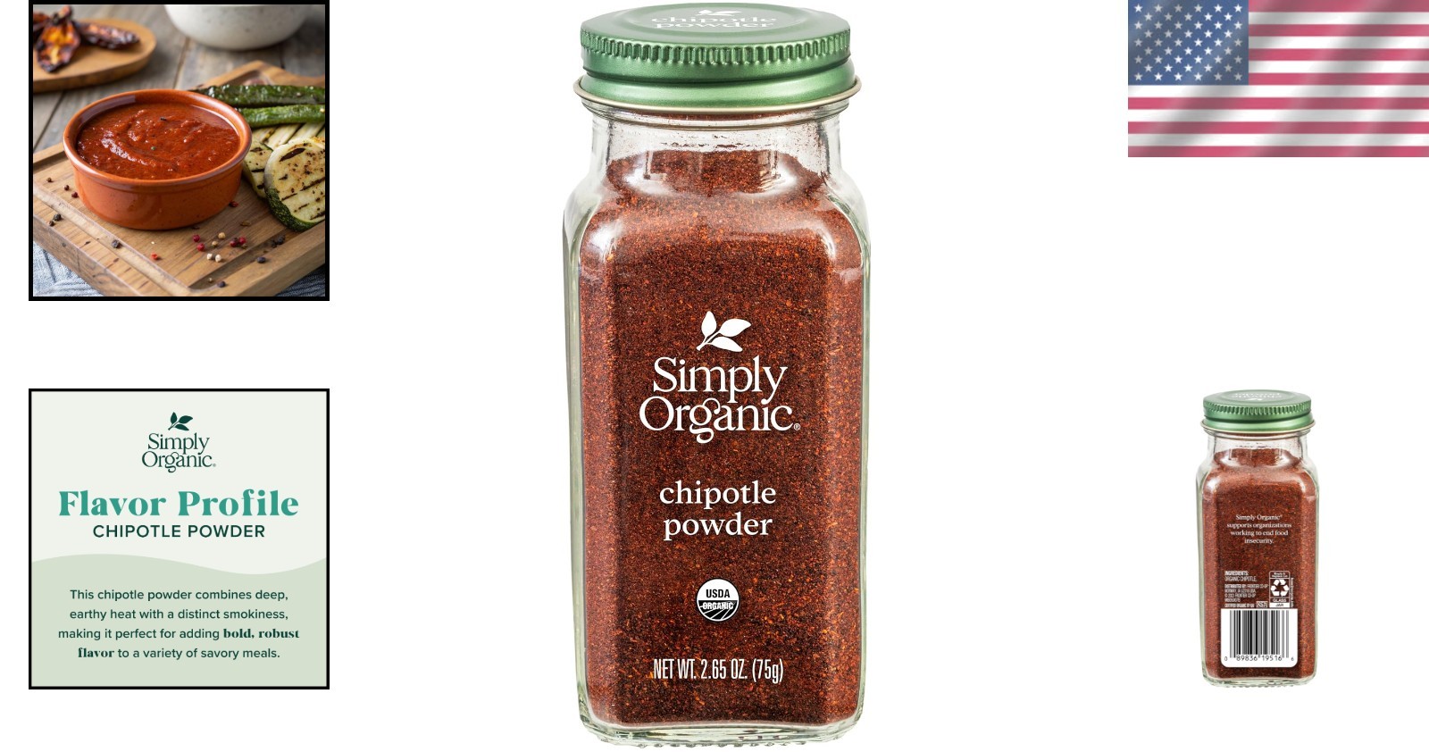 Chipotle Powder, 2.65 Oz – Rich Aroma & Warm Smoky Taste for Cooking