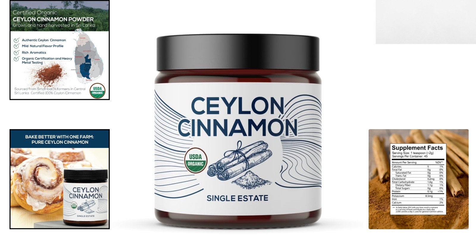 Single Estate Organic Ceylon Cinnamon – Ethically Sourced, Sweet Flavor in Jar