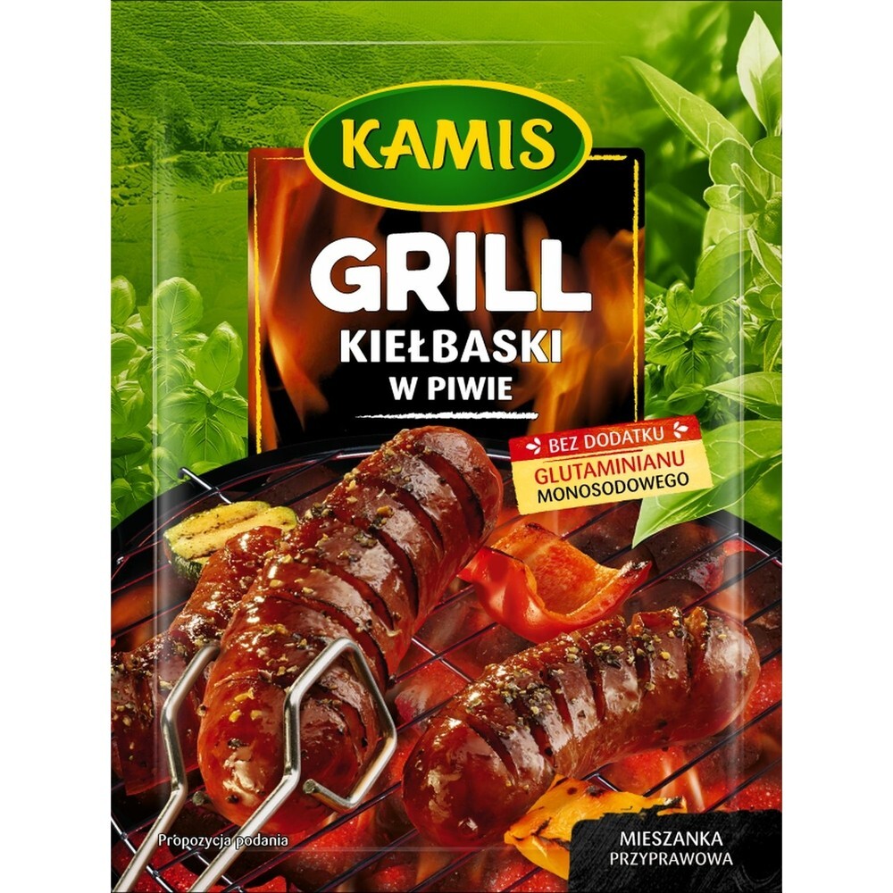 PACK OF 5 KAMIS SPICE GRILL SAUSAGES IN BEER 20G 0.7OZ.