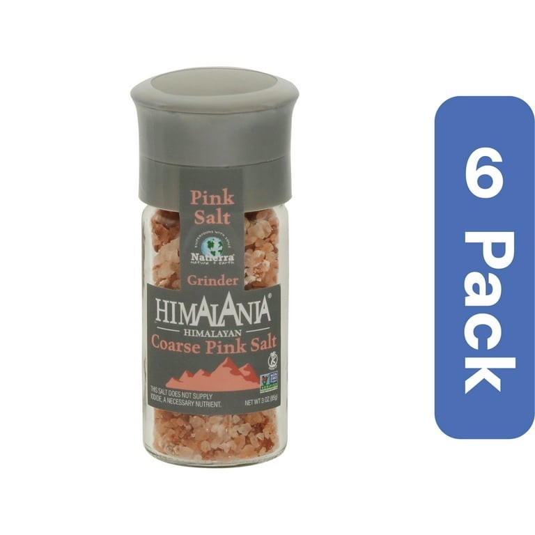 Natierra Pink Salt Course Grinder 3 Oz Case Of 6